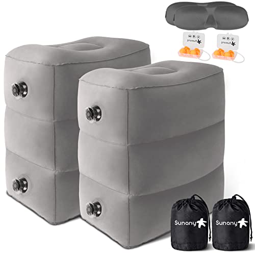 Inflatable Travel Foot Rest Pillow (2 Count)