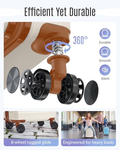 Luggage Sets 3 Pcs Suitcase with Wheels (3 Count)