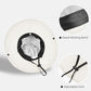 Ponytail Sun Bucket Hats for Women UV Protection Foldable Wide Brim