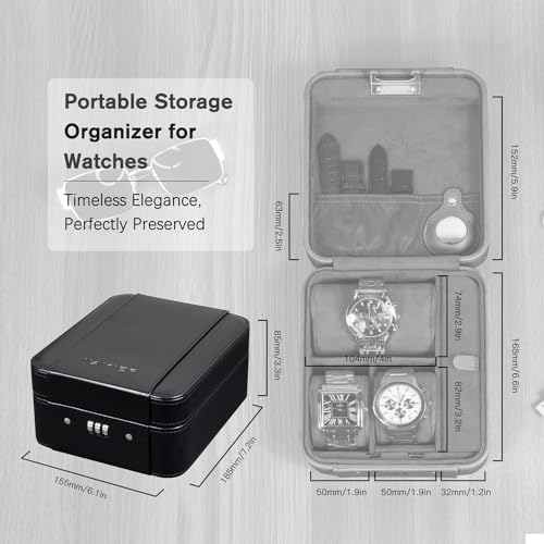 Watch Travel Case with Combination Lock