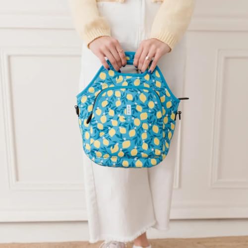 LunchTote Zippered Bag Insulated Neoprene Caddy (Main Squeeze / X-Large 6.5 Quart Lunch Tote)