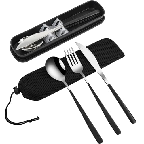 3 Piece Portable Travel Utensils Set with Case 18 (3 Count)