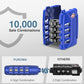 4 Pack TSA Approved Luggage Locks 4 Digit Code Cable Lock 4 Color (4 Count)