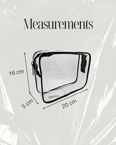 TSA Approved Clear Toiletry Bag 2 (2 Count)