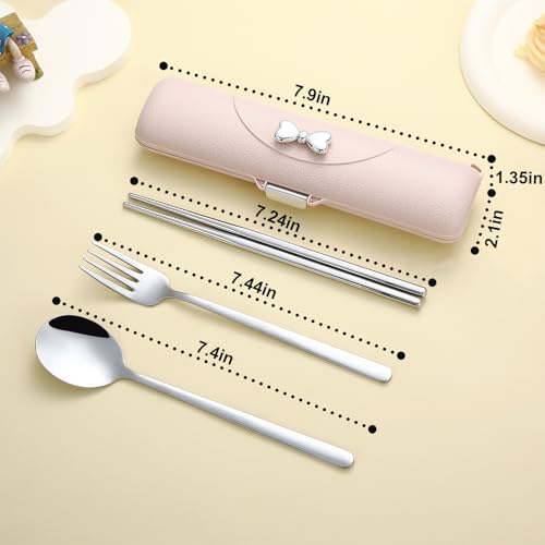 Travel Silverware Set with Case (4 Count)
