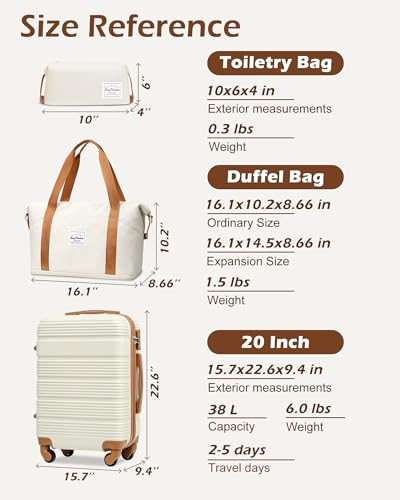 Luggage Sets with Spinner Wheels (3 Count)