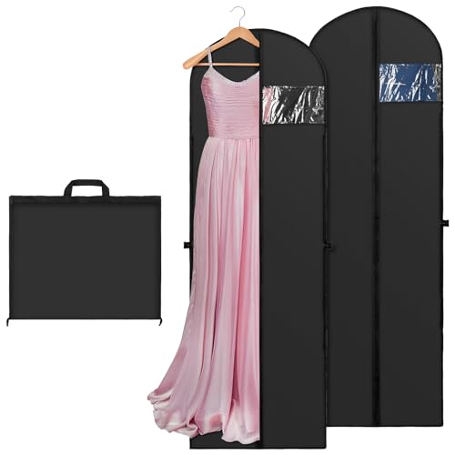 70" Long Garment Bags for Travel Dress (2 Count)