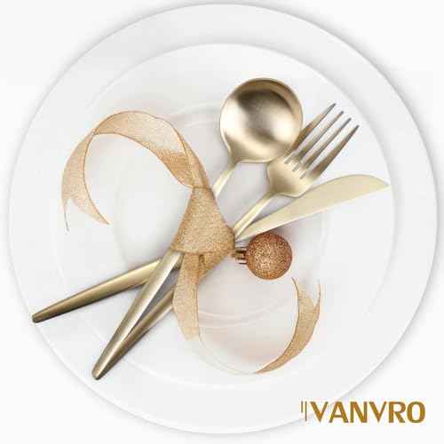 Champagne Gold Silverware Set