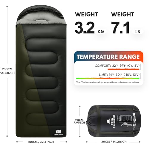 XXL Sleeping Bags for Adults Teens