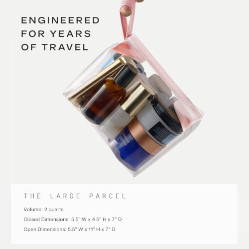 Parcel Clear Travel Kit with Zipperless Magnetic Closure