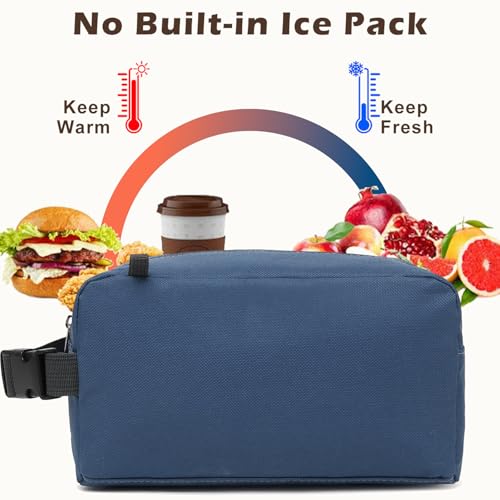 Small Insulated Lunch box Portable Soft Bag Mini Cooler Thermal Meal Tote Kit with Buckle for Work