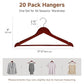 Wooden Coat Hangers (20 Count)