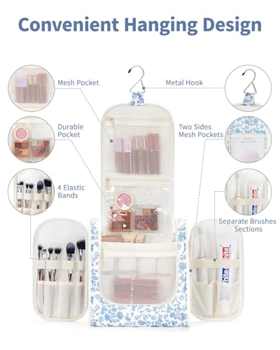 Large Hanging Travel Toiletry Bag for Women