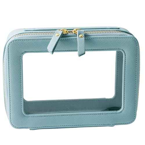 Toiletry bag waterproof cosmetic organizer with handle large opening for travelling