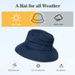 Women's Waterproof UPF 50+ Wide Brim Packable Rain Hat