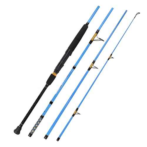 Surf 2-Piece/3-Piece/4-Piece Fishing Rod Spinning/Casting Carbon Fiber Travel Fishing Rod (9ft/10ft/12ft) (Spin - 4pc - 9ft)
