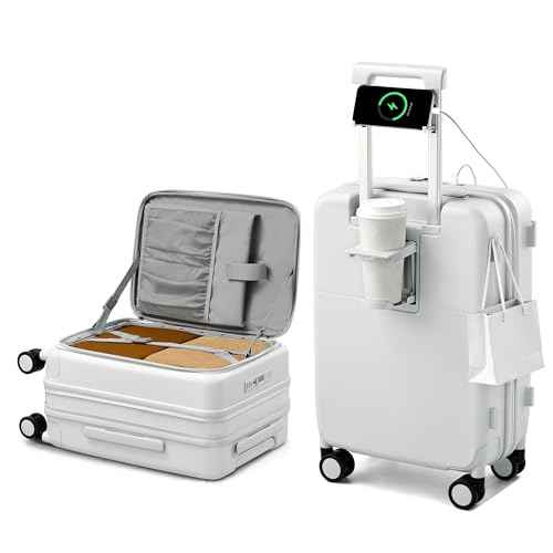 20 Inch Expandable Carry On Luggage 22x14x9 Airline Approved
