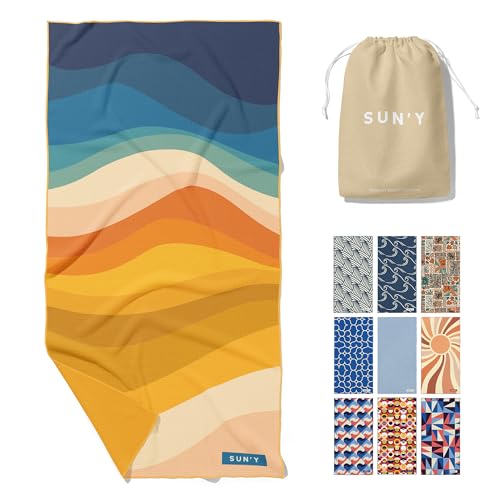 Waffle Microfiber Beach Towel