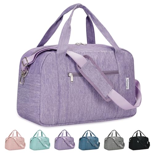 18" Carry on Bag Underseat for Airplane with Wet Pocket Spirit Airlines Personal Item Bag Travel Duffel Bag Small Gym Bag Weekender Overnight for Women and Men