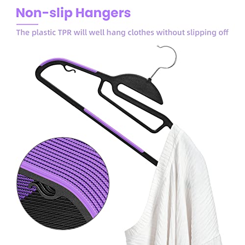 Plastic Hangers 50 Pack with Non (50 Count)