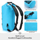 5/10/25/30/40L Waterproof Dry Backpack & Phone Case- Large Floating Dry Bag for Kayaking, Travel, Hiking, Fishing, Camping, Motorcycles & Beach, Heavy-Duty Roll Top Men/Women (Blue)