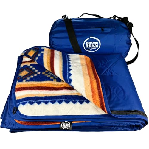 Waterproof 350 GSM Fleece or Sherpa Stadium Blanket