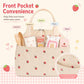 Lunch Bag for Women Men Cute Corduroy Lunch Tote Bags Reusable Insulated Lunch Box Large Capacity Reusable Insulated Cooler for School Work or Travel