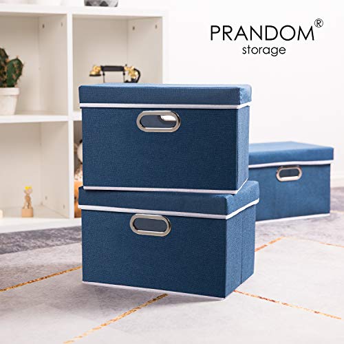 Foldable Storage Bin with Lid [5 (5 Count)