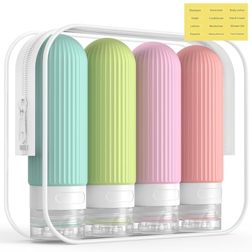Travel Bottles for Toiletries (4 Count)