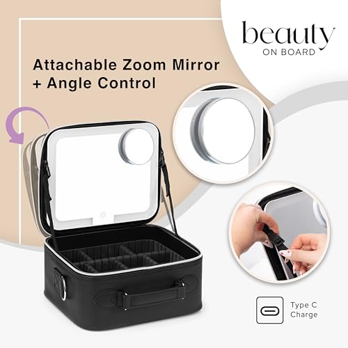 Makeup Bag with LED Mirror