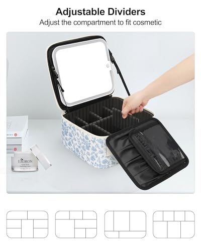 Makeup Bag with LED Mirror