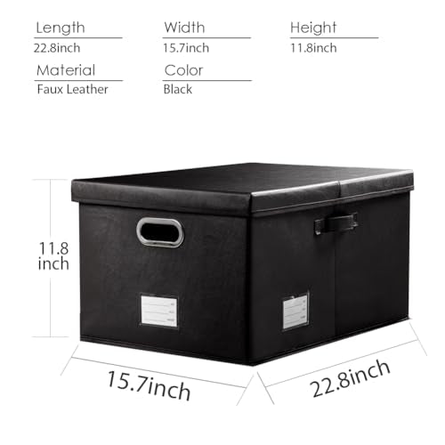 Collapsible Storage Box with Lid [3