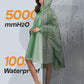 Adult Rain Poncho Waterproof Hooded Zipper Raincoat with Pockets