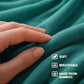 16-in-1 Compact Travel Blanket with Bag – Reversible, Ultra Soft Bamboo Airplane Blanket with Hidden Pocket – Packable for Flights & Travel Essentials (Semi-Weighted, Double Layer)