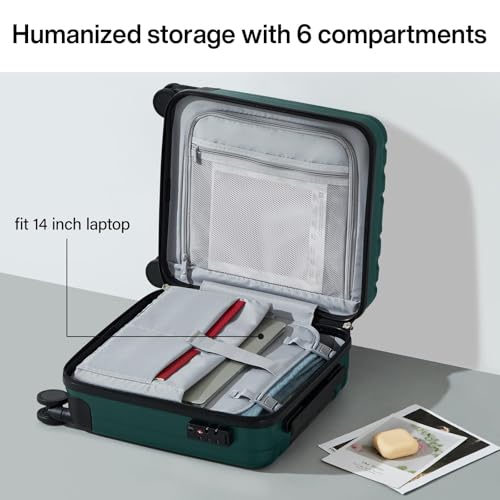 16 Inch Underseat Carry on Luggage with Wheels