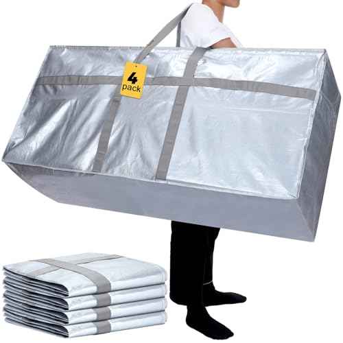 4 Pcs 96 Gallon Extra Large Moving Bags Heavy Duty Storage Bag (4 Count)
