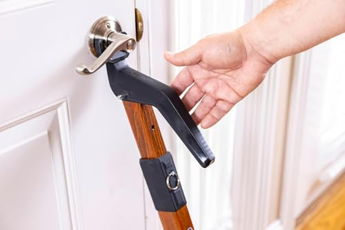 Super Heavy Metal Security Door Stoppers Bar Fully Adjustable Door Jammer Device for Home Defense Residential & Commercial Use