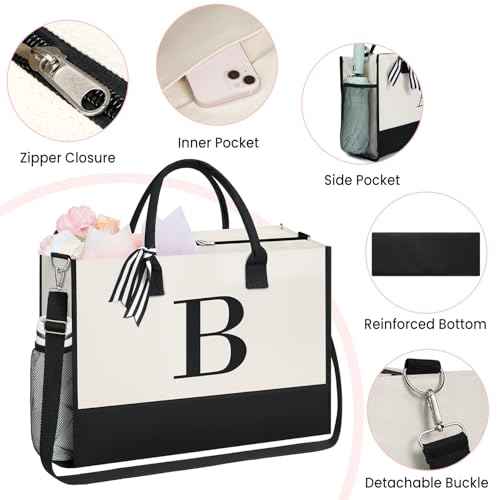 Initial Tote Bag