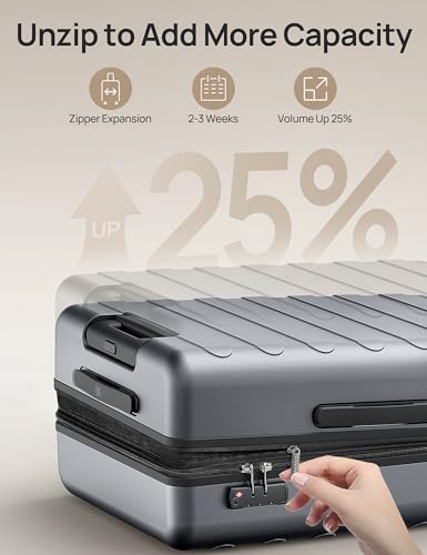 Medium Checked Luggage 24 Inch