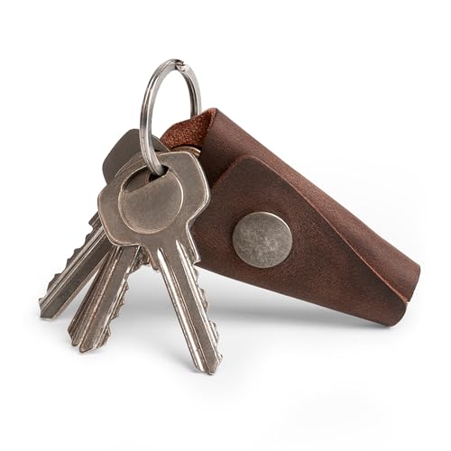 Full Grain Leather Wrap Keychain