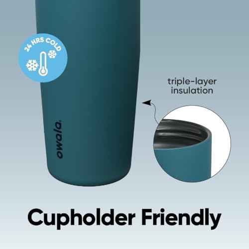 FreeSip Sway Stainless Steel Water Bottle 30 oz Denim