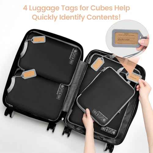Compression Packing Cubes for Travel (4 Count)