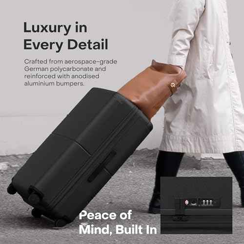 Checked Expandable Suitcase