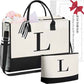 Personalized Initial Tote Bag