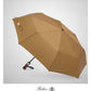 Folding Umbrella Lux Hardwood Handle Pimlico Mustard Navy