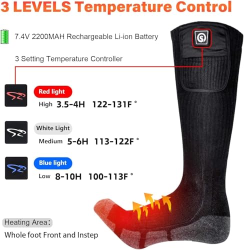 Upgraded Rechargeable Electric Heated Socks