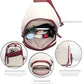 Large Sling Bag for Women Crossbody Purse Leather Fashionable Trendy Chest Bag for Travel