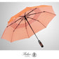 Folding Umbrella Real Wood Handle Pimlico Red Orange