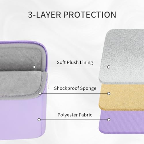 RAINYEAR 15 16 Inch Laptop Sleeve Padded Case Cover with Pocket