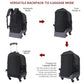4 Wheel Checked Rolling Backpack Extra